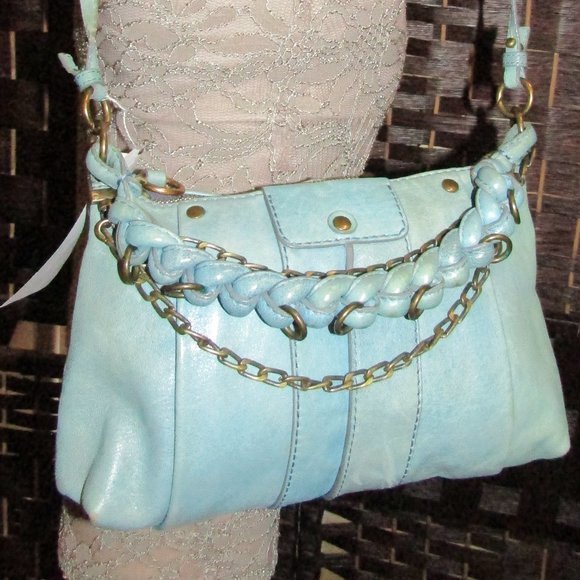 CHLOE LEATHER SMALL HANDBAG CROSSBODY BAG W/ AUTHENTICITY CARD